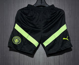 Manchester City black-flourocent shorts with pocket zip in Standard Quality
