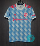 Printed: B.Fernandes-18 Manchester United Away T-shirt 21/22, Showroom Quality with EPL Badges