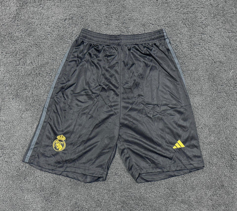 Real Madrid Black First Copy Shorts