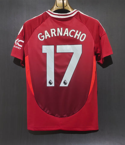 Garnacho Manchester United Home Printed T-shirt 24/25, Showroom Quality