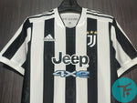 Printed: Ronaldo-7 Juventus Home 21/22, Authentic Quality with UCL Badges