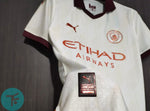 Manchester City Away T-shirt 23/24, Authentic Quality in EPL Font