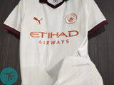 Manchester City Away T-shirt 23/24, Authentic Quality in EPL Font