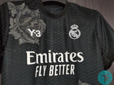 Real Madrid Y3 Black T-shirt 23/24, Authentic Quality