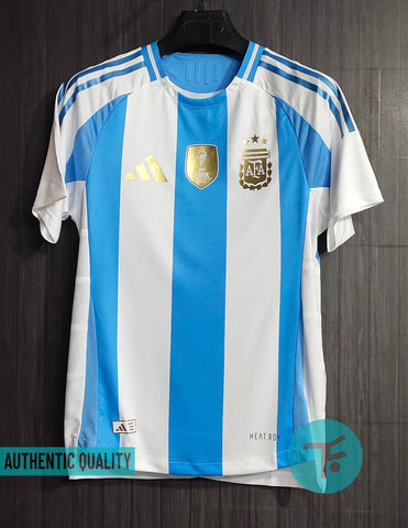 Argentina Home 2024 Copa America T-shirt, Authentic Quality with World champion badge