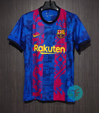 Barcelona Third 2021/22  Classic Retro with F. De Jong 21 print