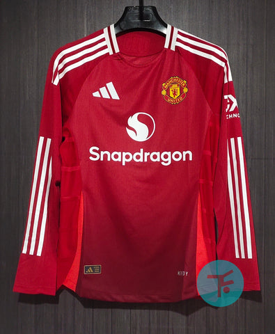 FULL HAND : Manchester United Home T-shirt 24/25, Authentic Quality with EPL Font