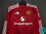 FULL HAND : Manchester United Home T-shirt 24/25, Authentic Quality with EPL Font