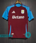 Aston Villa Home T-shirt 24/25, Authentic Quality with EPL Font