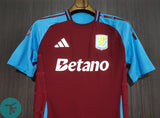 Aston Villa Home T-shirt 24/25, Authentic Quality with EPL Font