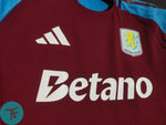 Aston Villa Home T-shirt 24/25, Authentic Quality with EPL Font