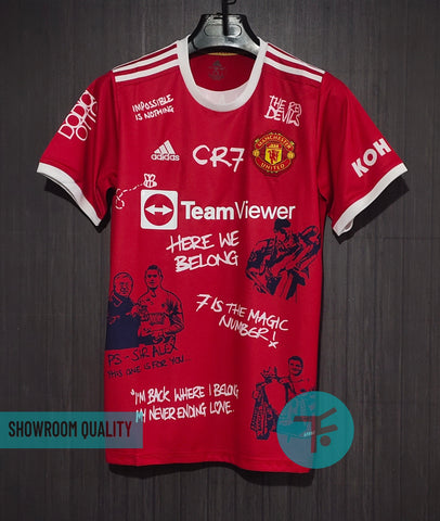 CR7 x Manchester United Home T-shirt 21/22, Showroom Quality