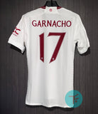 Printed : Manchester United Third T-shirt 23/24, Authentic Quality with Garnacho 17 print