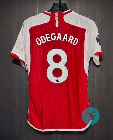 Printed : Arsenal Home T-shirt 23/24, Authentic Quality with Ødegaard 8 print