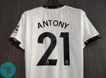 Printed: Antony-21 Manchester United Away T-shirt 22/23, Authentic Quality with EPL badges