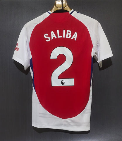 Saliba Printed Arsenal Home T-shirt 24/25, Authentic Quality