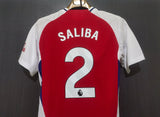 Saliba Printed Arsenal Home T-shirt 24/25, Authentic Quality