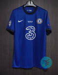 Chelsea Home Retro T-shirt 20/21, Showroom Quality with UCL badges