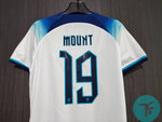 Printed: Mount-19 England Home 2022 FIFA WC T-shirt, Authentic Quality