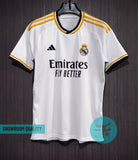 Printed : Real Madrid Home T-shirt 23/24, Showroom Quality with Vini Jr 7 print