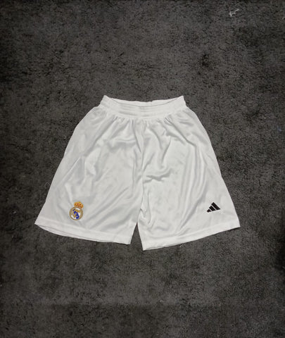 Real Madrid White First Copy Shorts