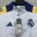 Real Madrid Windbreaker White-Blue and Yellow