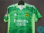 Real Madrid 2021/22 GK T-shirt with Courtois-1 and UCL Badges