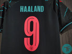 Printed : Manchester City Third T-shirt 23/24, Showroom Quality in EPL Font with Haaland 9 print