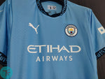 Manchester City Home T-shirt 24/25, Authentic Quality