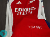 FULL HAND : Arsenal Home T-shirt 24/25, Authentic Quality with EPL Font