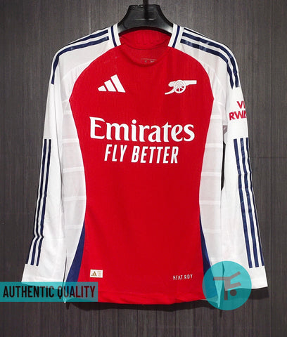 FULL HAND : Arsenal Home T-shirt 24/25, Authentic Quality with EPL Font