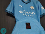 Manchester City Home T-shirt 24/25, Authentic Quality