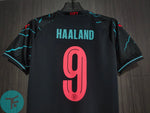 Printed : Manchester City Third T-shirt 23/24, Showroom Quality in EPL Font with Haaland 9 print