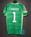 Real Madrid 2021/22 GK T-shirt with Courtois-1 and UCL Badges