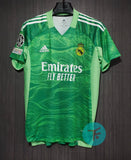 Real Madrid 2021/22 GK T-shirt with Courtois-1 and UCL Badges