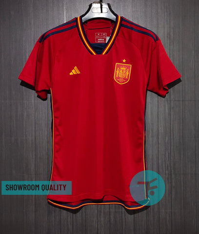 Spain Home 2022 FIFA WC T-shirt, Showroom Quality