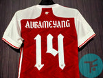 Printed: Aubameyang-14  Arsenal Home T-shirt 20/21, Authentic Quality