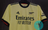 Arsenal Away T-shirt 21/22, Authentic Quality with EPL Font