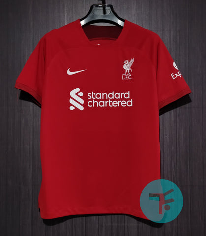 Liverpool Home T-shirt 22/23, Showroom Quality with EPL Font