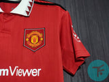 Women: Manchester United Home T-shirt 22/23, Showroom Quality with EPL / Club  Font