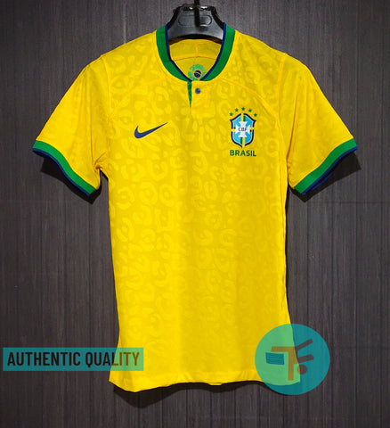 Brazil Home 2022 FIFA WC T-shirt, Authentic Quality